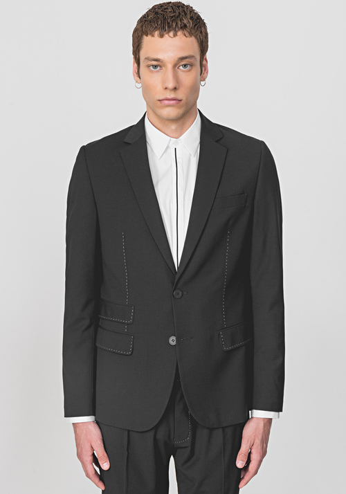 “BRANDY” SLIM-FIT LINED JACKET WITH SARTORIAL STITCHING - Archive Sale | Antony Morato Online Shop