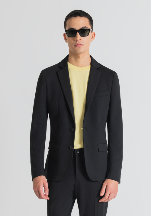 "ASHE" SUPER-SLIM-FIT JACKET IN STRETCH FABRIC - Men's Jackets and Gilets | Antony Morato Online Shop