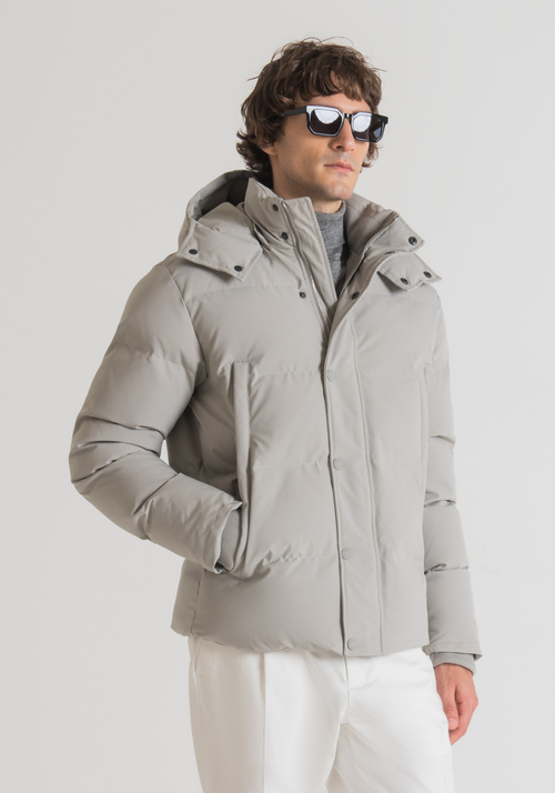 REGULAR FIT PADDED JACKET IN TECHNICAL FABRIC - Men's Field Jackets and Coats | Antony Morato Online Shop