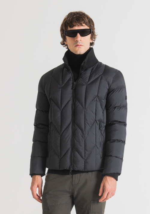 REGULAR-FIT PUFFER JACKET IN TECHNICAL FABRIC - Men's Field Jackets and Coats | Antony Morato Online Shop