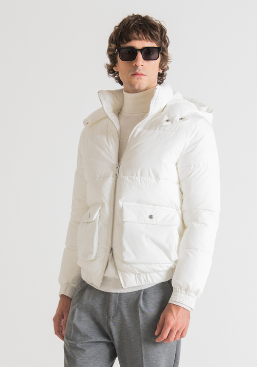 REGULAR-FIT JACKET WITH A HOOD - Men's Field Jackets and Coats | Antony Morato Online Shop