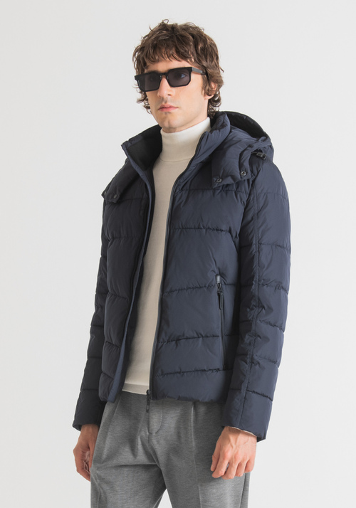 REGULAR-FIT JACKET WITH A REMOVABLE HOOD - Men's Field Jackets and Coats | Antony Morato Online Shop