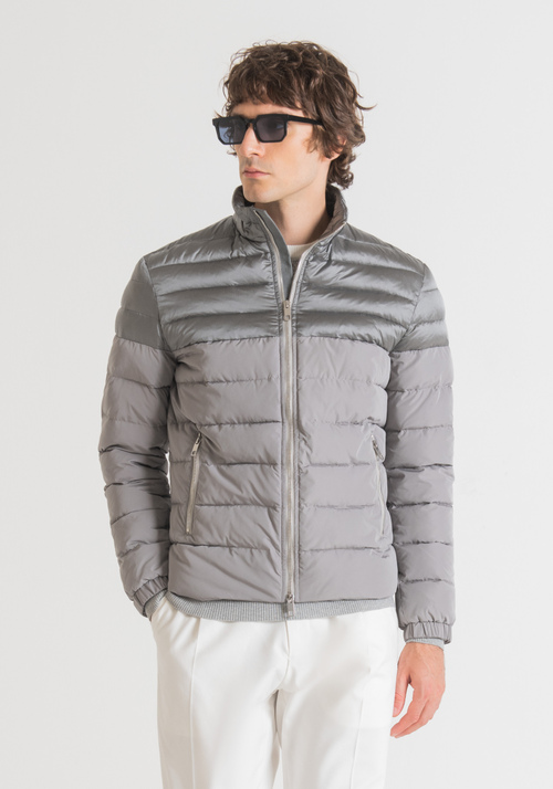 REGULAR-FIT JACKET IN QUILTED TECHNICAL FABRIC - Men's Field Jackets and Coats | Antony Morato Online Shop