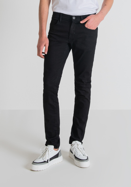 JEAN SKINNY « BARRET » EN DENIM POWER STRETCH NOIR - Jeans | Antony Morato Online Shop
