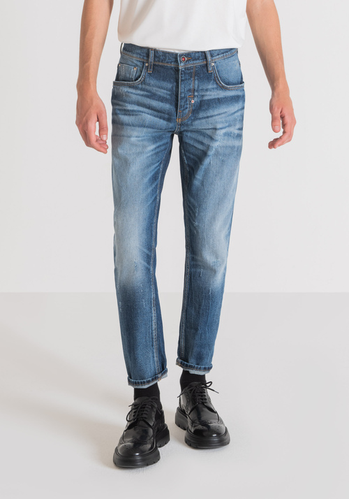 “ARGON” SLIM FIT ANKLE-LENGTH JEANS IN COMFORT DENIM - Men's Slim Fit Jeans | Antony Morato Online Shop