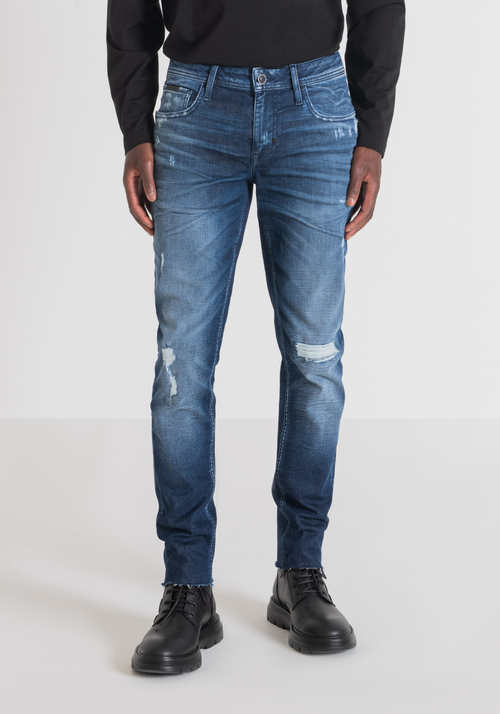 "MERCURY" SUPER SKINNY FIT JEANS IN MEDIUM-WASH STRETCH DENIM - Jeans | Antony Morato Online Shop