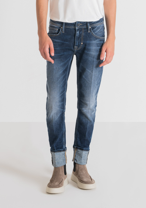 “PAUL” SUPER SKINNY-FIT RECYCLED DENIM JEANS - Care For Future | Antony Morato Online Shop