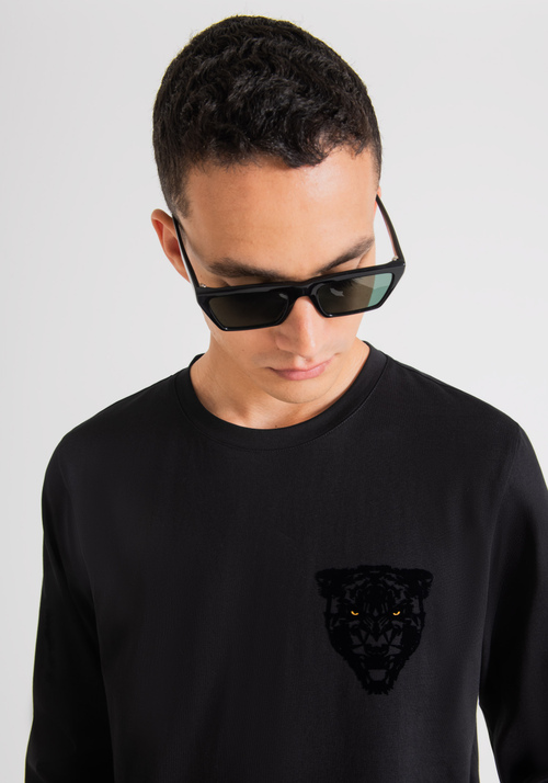 PURE COTTON REGULAR-FIT SHIRT WITH PANTHER PRINT - LUNAR NEW YEAR - GIFT GUIDE | Antony Morato Online Shop