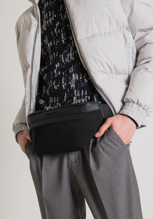BUM BAG IN POPLIN AND PALMELLATO EFFECT FABRIC - Men's Accessories | Antony Morato Online Shop