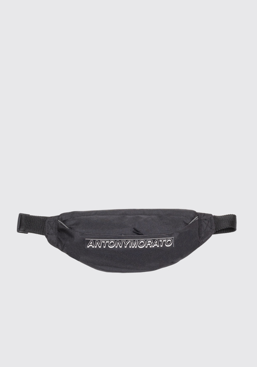 TECHNICAL FABRIC BUM BAG WITH 3D EFFECT LOGO - Men's Handbags | Antony Morato Online Shop