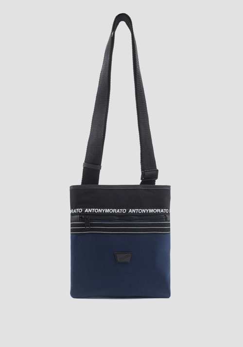 MESSENGER BAG IN POPLIN AND RUBBERISED FABRIC - Handbags | Antony Morato Online Shop