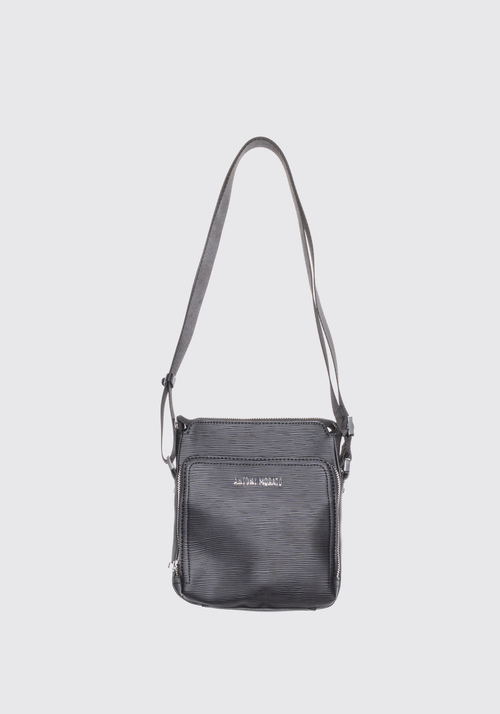 FAUX LEATHER MESSENGER BAG WITH BOARDED EFFECT - Men's Handbags | Antony Morato Online Shop