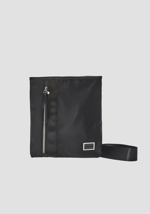 MESSENGER BAG IN TECHNICAL FABRIC WITH LOGO TAB - Men's Handbags | Antony Morato Online Shop