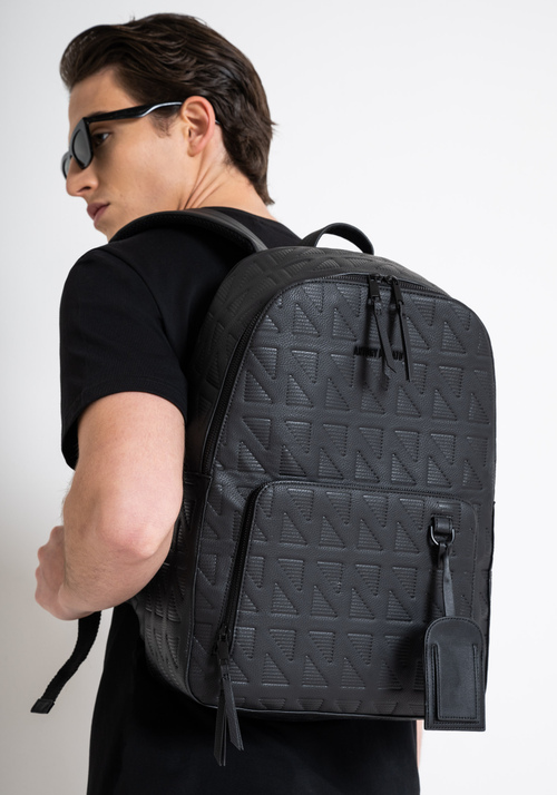 BACKPACK IN TUMBLED PU PRINTED - Men's Handbags | Antony Morato Online Shop