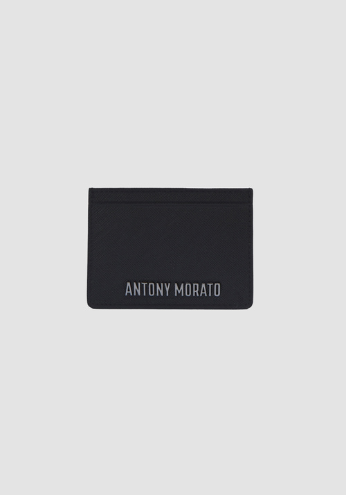 CARDHOLDER WITH METALLIC LOGO - Men's Wallets and Card Holders | Antony Morato Online Shop