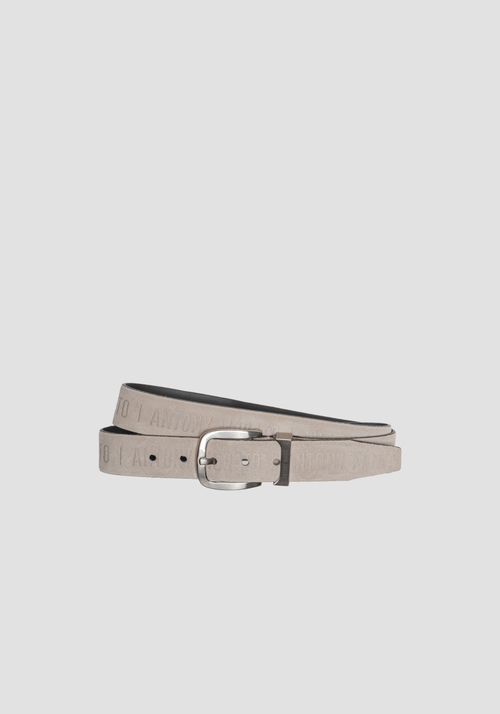 SUEDE BELT WITH ANTONY MORATO PRINT - Men's Belts | Antony Morato Online Shop