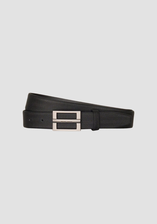 CEINTURE EN CUIR AVEC BOUCLE RECTANGULAIRE - Ceintures | Antony Morato Online Shop