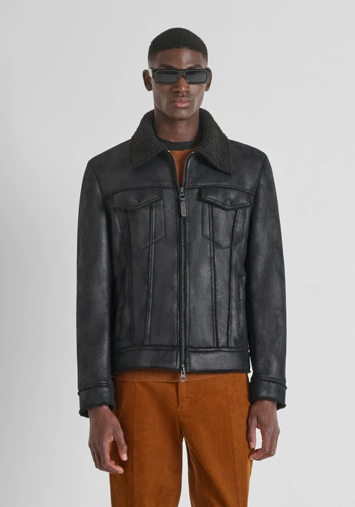 CHAQUETA REGULAR FIT EN TEJIDO EFECTO SUAVE - Cazadoras y abrigos | Antony Morato Online Shop