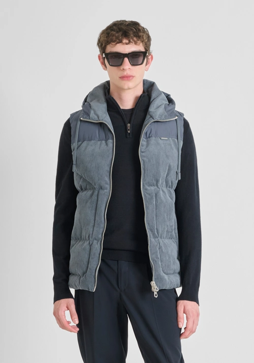 GIUBBOTTO SMANICATO REGULAR FIT CON IMBOTTITURA SINTETICA DUPONT SORONA - Giubbotti e Cappotti Uomo | Antony Morato Online Shop