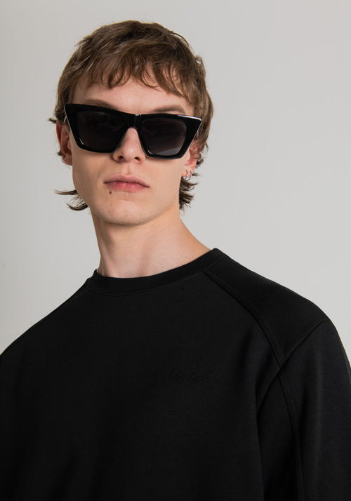 REGULAR-FIT CREW NECK SWEATSHIRT WITH PRINTED LOGO ON THE CHEST - Carry Over | Antony Morato Online Shop