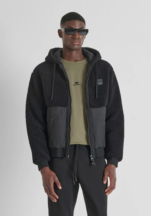 HOODIE RELAXED FIT AUS WEICHEM STOFF MIT BÄR-EFFEKT - Sweatshirts | Antony Morato Online Shop
