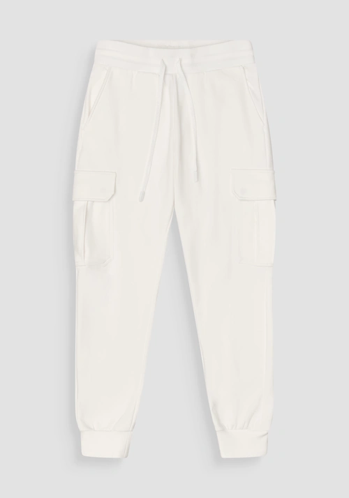 REGULAR FIT COTTON SWEATSHIRT TROUSERS IN SUSTAINABLE COTTON BLEND WITH LARGE POCKETS - Men's Trousers | Antony Morato Online Shop