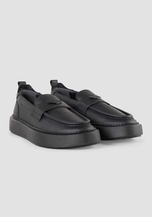 "METAL ROWAN" LOAFERS IN LEATHER - Men's Formal Shoes | Antony Morato Online Shop