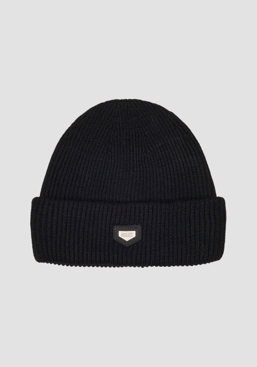 WOVEN WOOL BLEND BEANIE - Men's Accessories | Antony Morato Online Shop