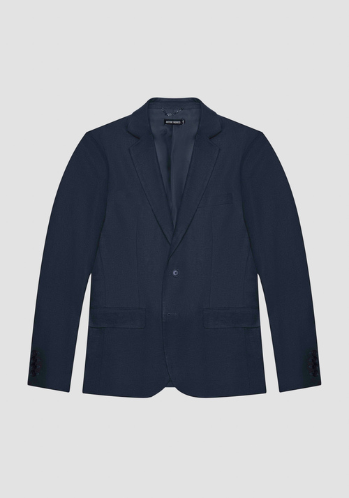 ZELDA" SLIM FIT JACKET IN LINEN BLEND FABRIC - Men's Jackets and Gilets | Antony Morato Online Shop