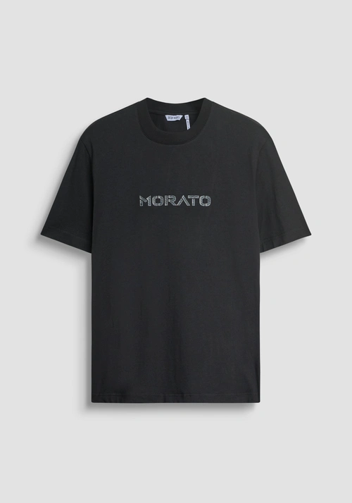REGULAR FIT T-SHIRT IN COTTON WITH LOGO PRINT - Clothing | Antony Morato Online Shop