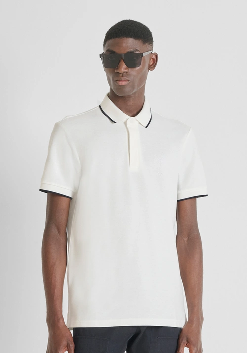 POLO REGULAR FIT IN PIQUET DI COTONE CON LOGO STAMPATO - T-shirts & Polo Uomo | Antony Morato Online Shop