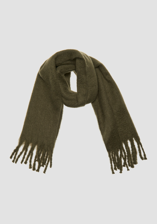 GREEN SCARF WITH JACQUARD PRINT - Men's Scarves | Antony Morato Online Shop