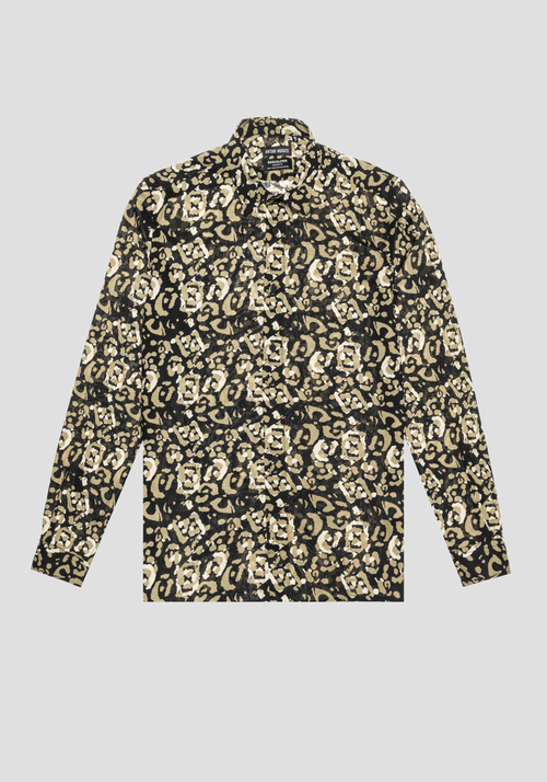 "BARCELONA" REGULAR STRAIGHT FIT SHIRT SOFT PRINTED COTTON - Shirts | Antony Morato Online Shop