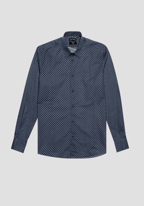 "NAPOLI" SLIM FIT SHIRT IN SOFT PRINTED COTTON - Shirts | Antony Morato Online Shop