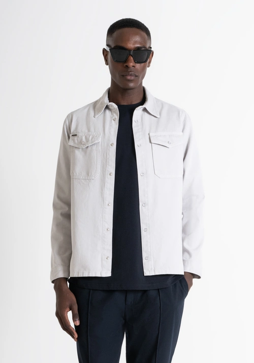REGULAR FIT SHIRT IN DENIM WITH POCKETS - Archive Sale | Antony Morato Online Shop