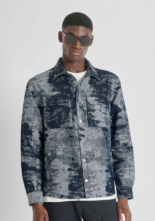 CAMICIA REGULAR FIT IN DENIM CAMOUFLAGE - Camicie Uomo | Antony Morato Online Shop