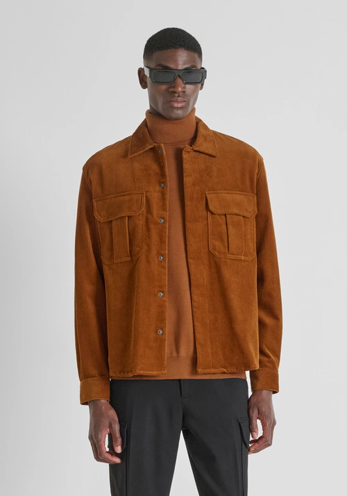 REGULAR FIT HEMD AUS SAMT - Bekleidung | Antony Morato Online Shop