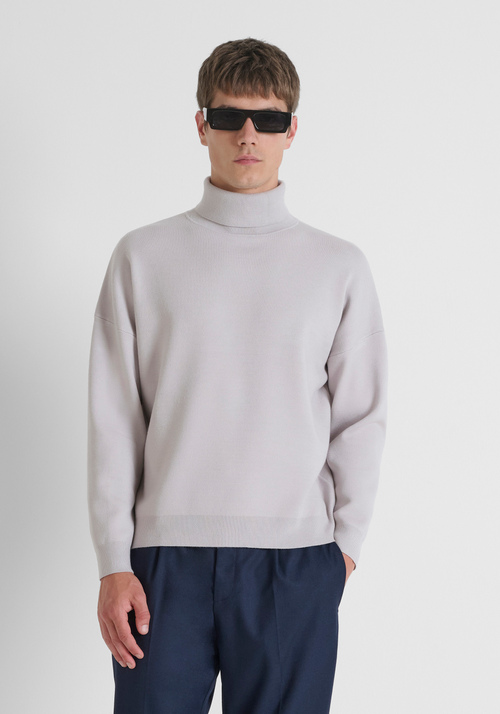 PULL COL ROULÉ RELAXED FIT EN MÉLANGE VISCOSE - Pulls | Antony Morato Online Shop