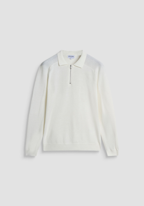REGULAR FIT-PULLOVER AUS MERINOWOLLMISCHUNG MIT REISSVERSCHLUSS - Regular-Fit-Pullover | Antony Morato Online Shop