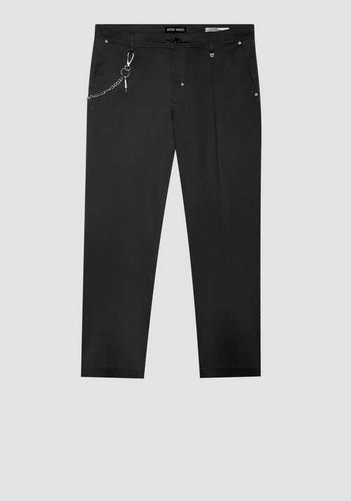 "OLIVER" SLIM FIT ANKLE LENGTH TROUSERS IN ELASTIC COTTON - Pantalones | Antony Morato Online Shop