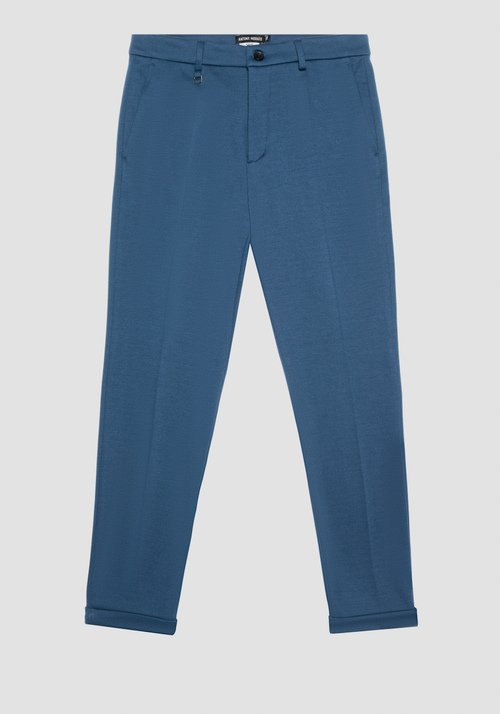 "ASHE" SUPER SKINNY FIT TROUSERS IN STRETCH BLEND VISCOSE TWILL - Men's Trousers | Antony Morato Online Shop
