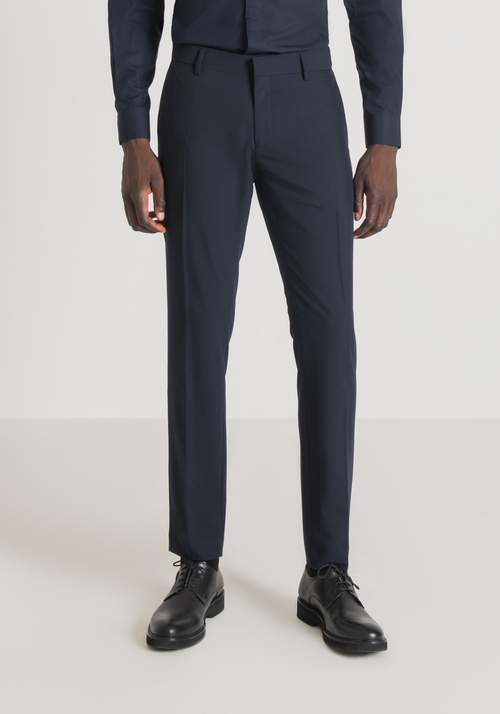 "BONNIE" SLIM FIT TROUSERS IN STRETCH VISCOSE BLEND - Carry Over | Antony Morato Online Shop