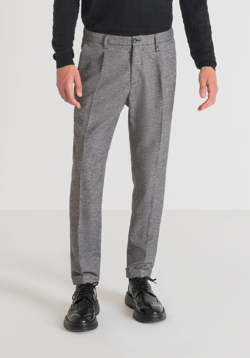 "GUSTAF" CARROT-FIT WOOL-BLEND TROUSERS - Gift Guide | Antony Morato Online Shop