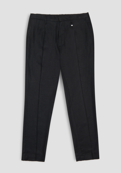 CARROT-FIT TROUSERS IN LINEN-BLEND TWILL - All FW19 - no timeless | Antony Morato Online Shop