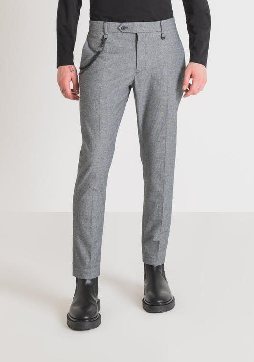 "JAGGER" CARROT FIT TROUSERS IN SOFT-TOUCH COTTON BLEND FABRIC - Trousers | Antony Morato Online Shop
