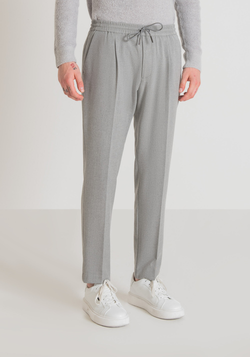 "NEIL" REGULAR FIT TROUSERS WITH ELASTIC AND DRAWSTRING - Trousers | Antony Morato Online Shop