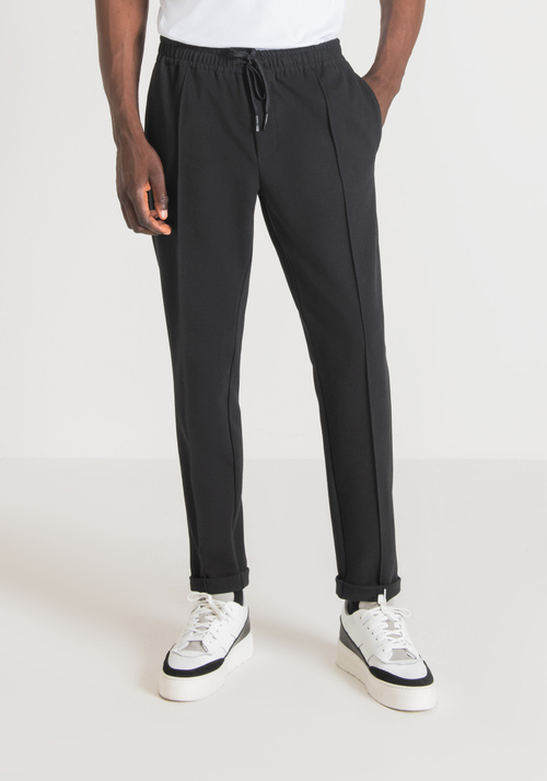 CARROT FIT SWEATPANTS IN COTTON BLEND STRETCH TWILL - Main Collection FW23 Men's Clothing | Antony Morato Online Shop