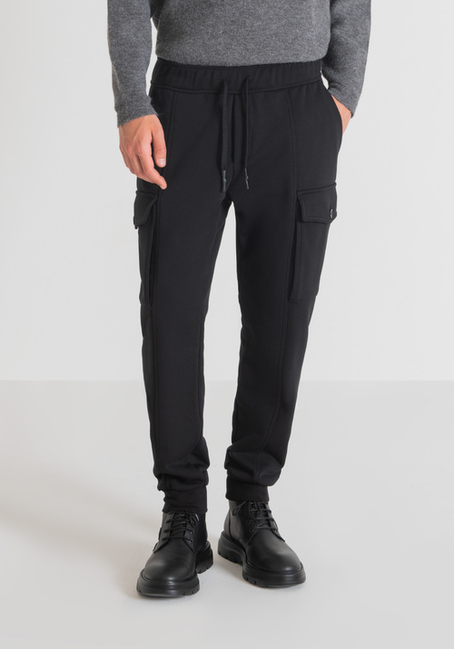 REGULAR-FIT SWEATPANTS IN COTTON BLEND WITH LARGE POCKETS - Trousers | Antony Morato Online Shop