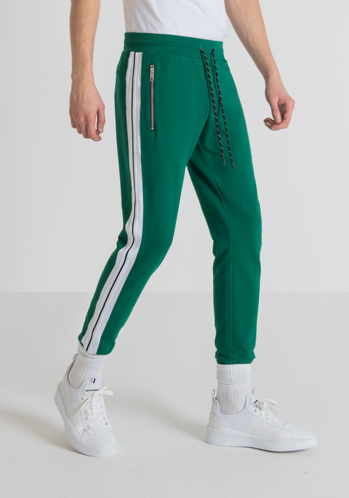 SOFT SLIM-FIT SWEATPANTS WITH SIDE BAND - Trousers | Antony Morato Online Shop
