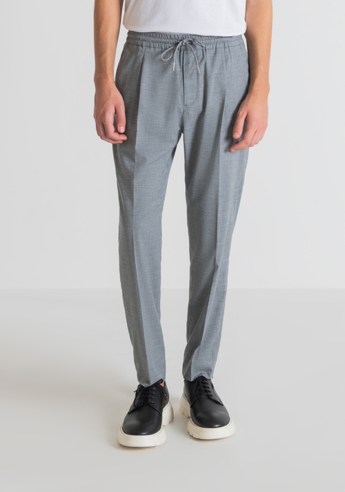 "NEIL" REGULAR-FIT TROUSERS WITH ELASTIC AND DRAWSTRING | Antony Morato Online Shop